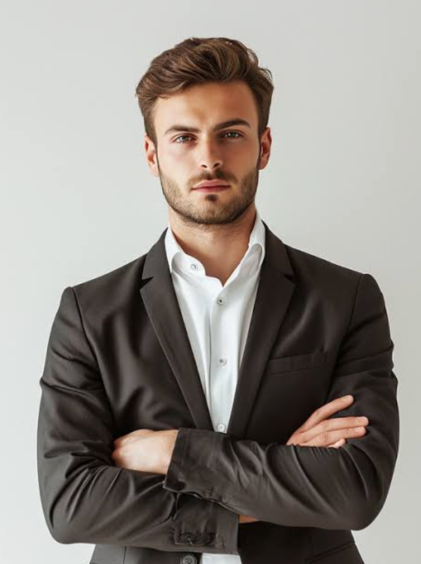 Illustrative professional portrait. The displayed name is an example, not an identification of the person pictured.